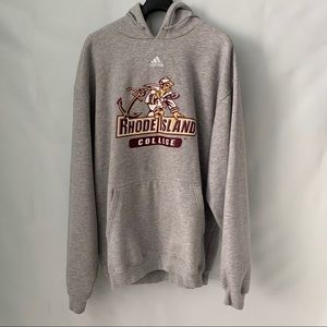 Vintage Adidas Rhode Island College Grey